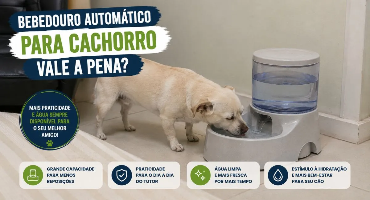 Bebedouro automático para cachorro vale a pena