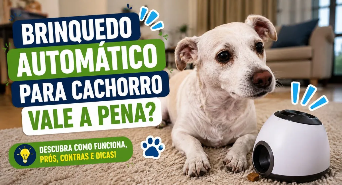 Brinquedo automático para cachorro