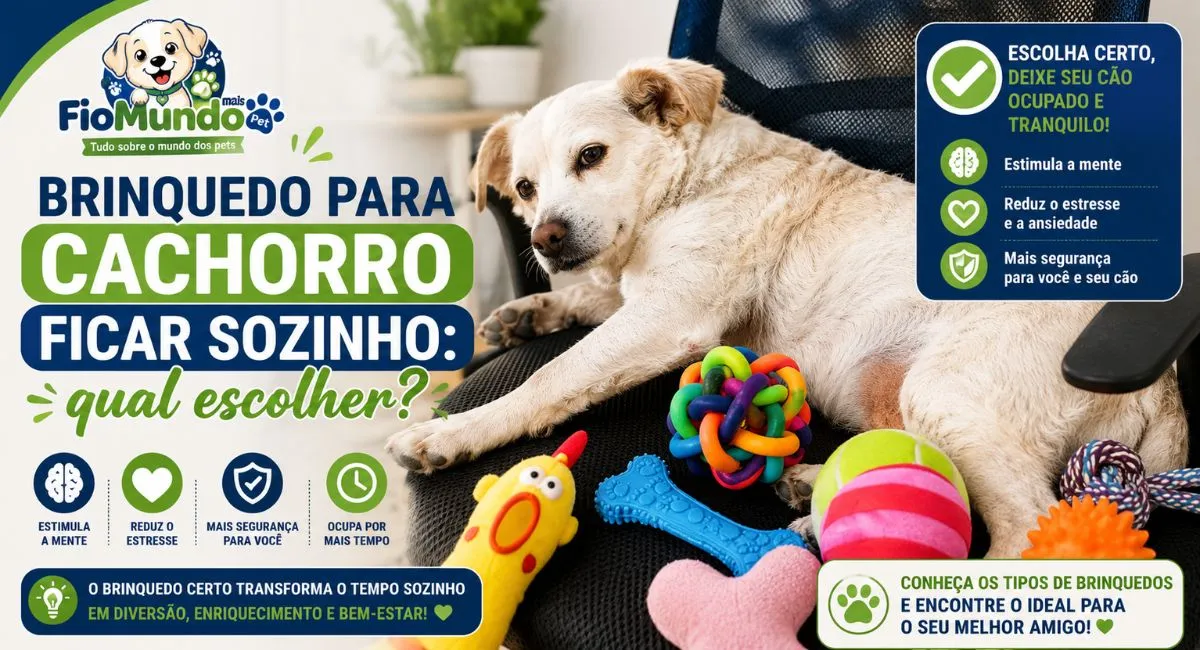 Brinquedo para cachorro ficar sozinho: qual escolher