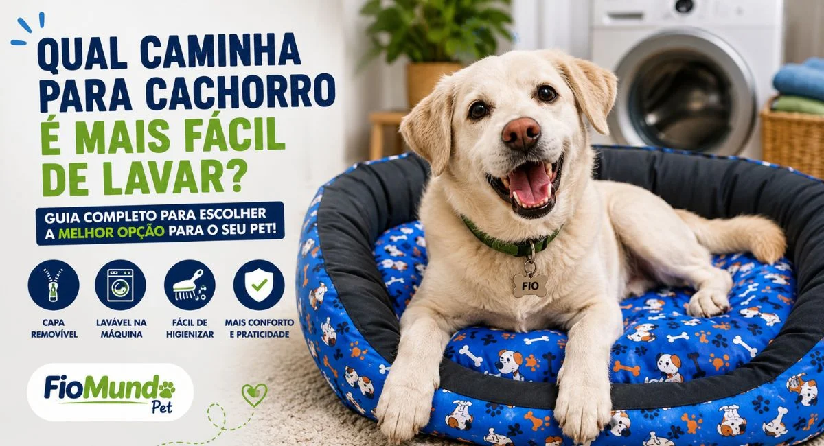 caminha para cachorro fácil de lavar