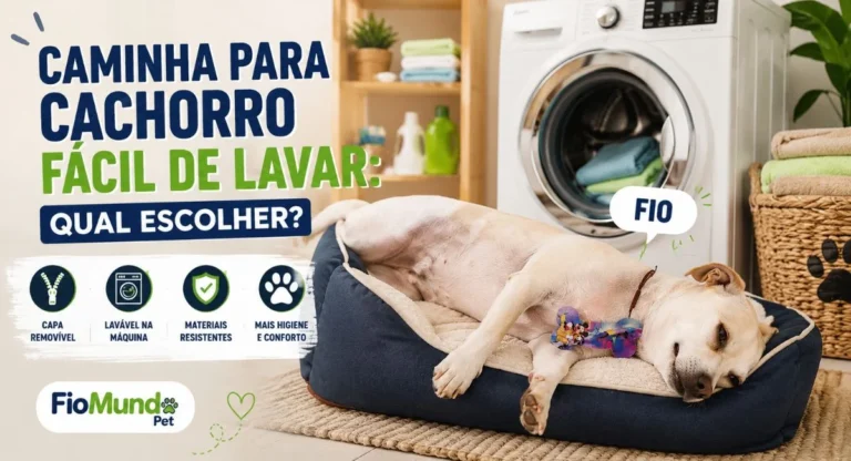 Caminha para cachorro fácil de lavar