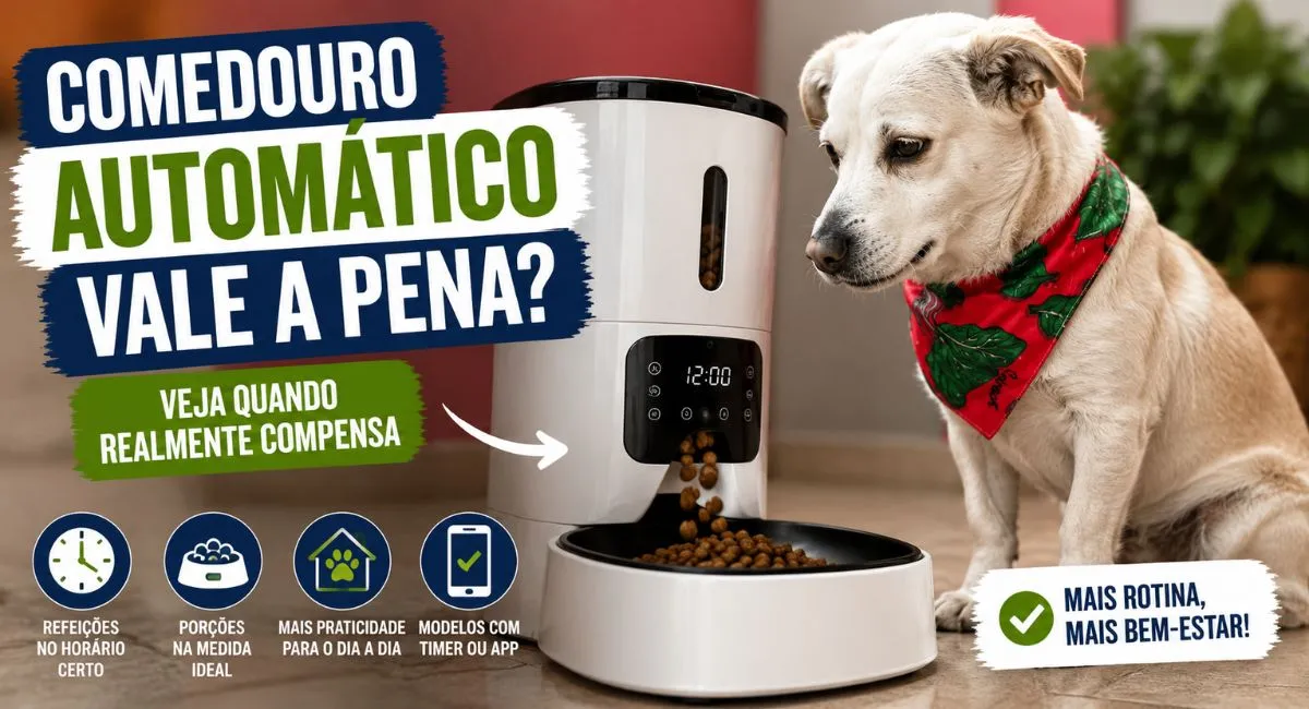 Comedouro automático para cachorro vale a pena