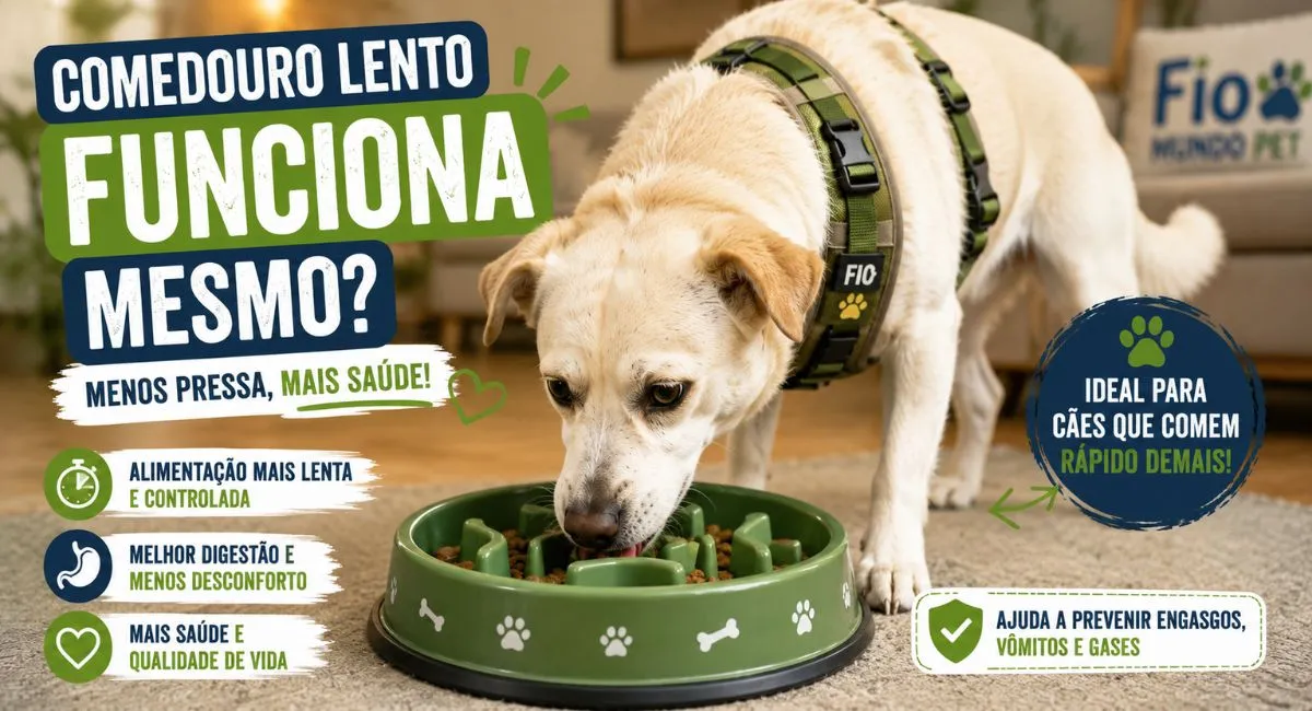 Comedouro lento para cachorro funciona para comer mais devagar