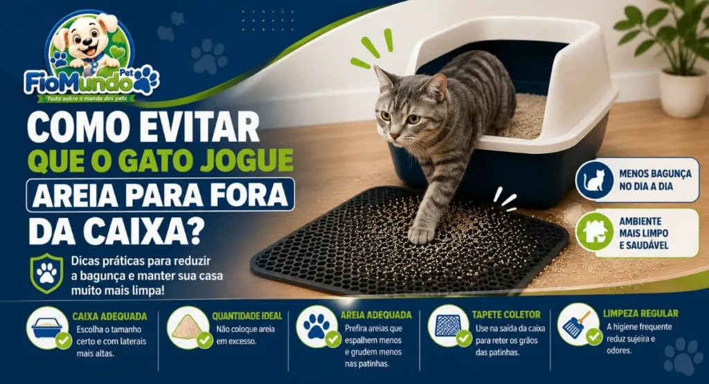 Como evitar que o gato jogue areia para fora da caixa? 7 Como evitar que o gato jogue areia para fora da caixa