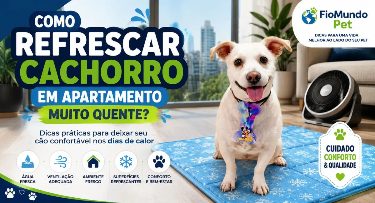 Como refrescar cachorro em apartamento muito quente?