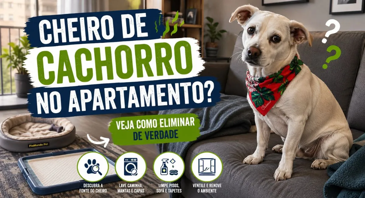 Como tirar cheiro de cachorro do apartamento