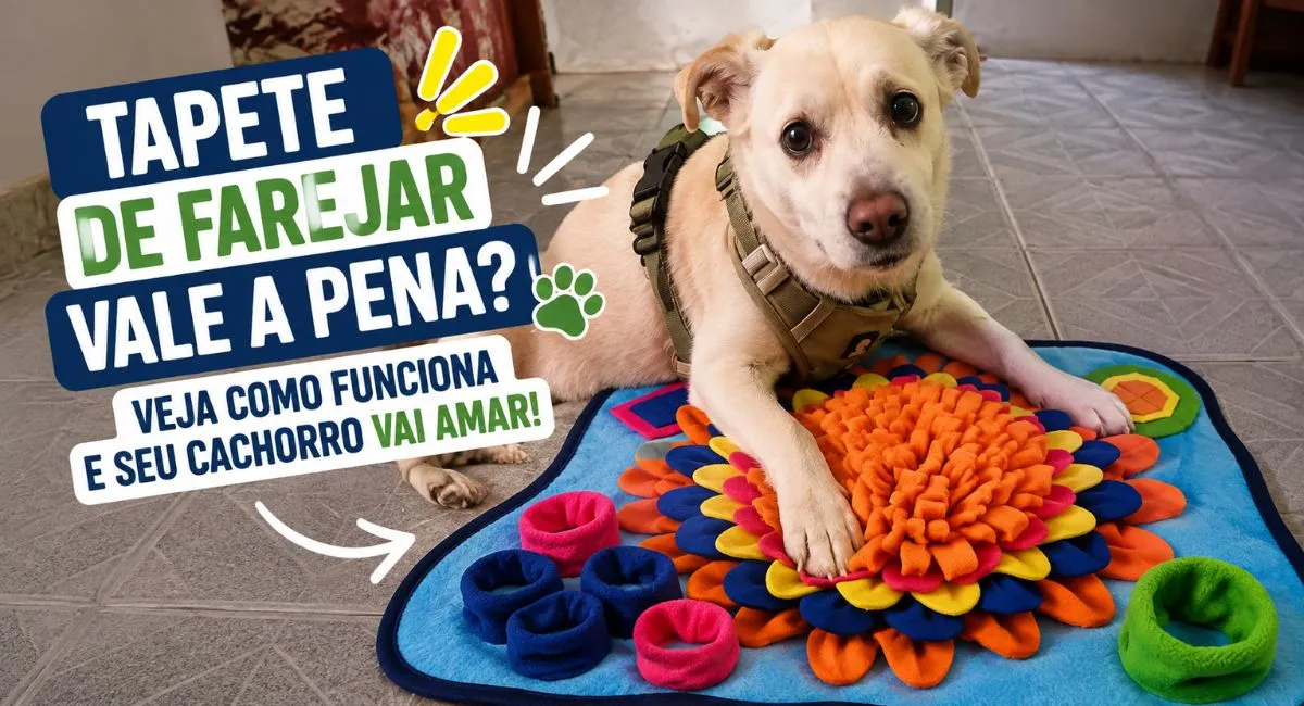 Tapete de farejar para cachorro