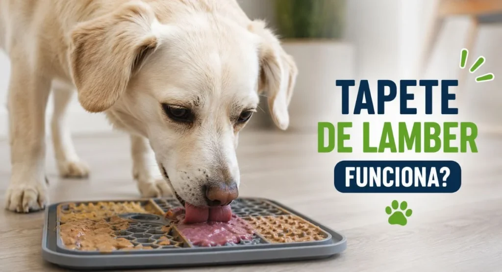 Tapete de lamber para cachorro funciona