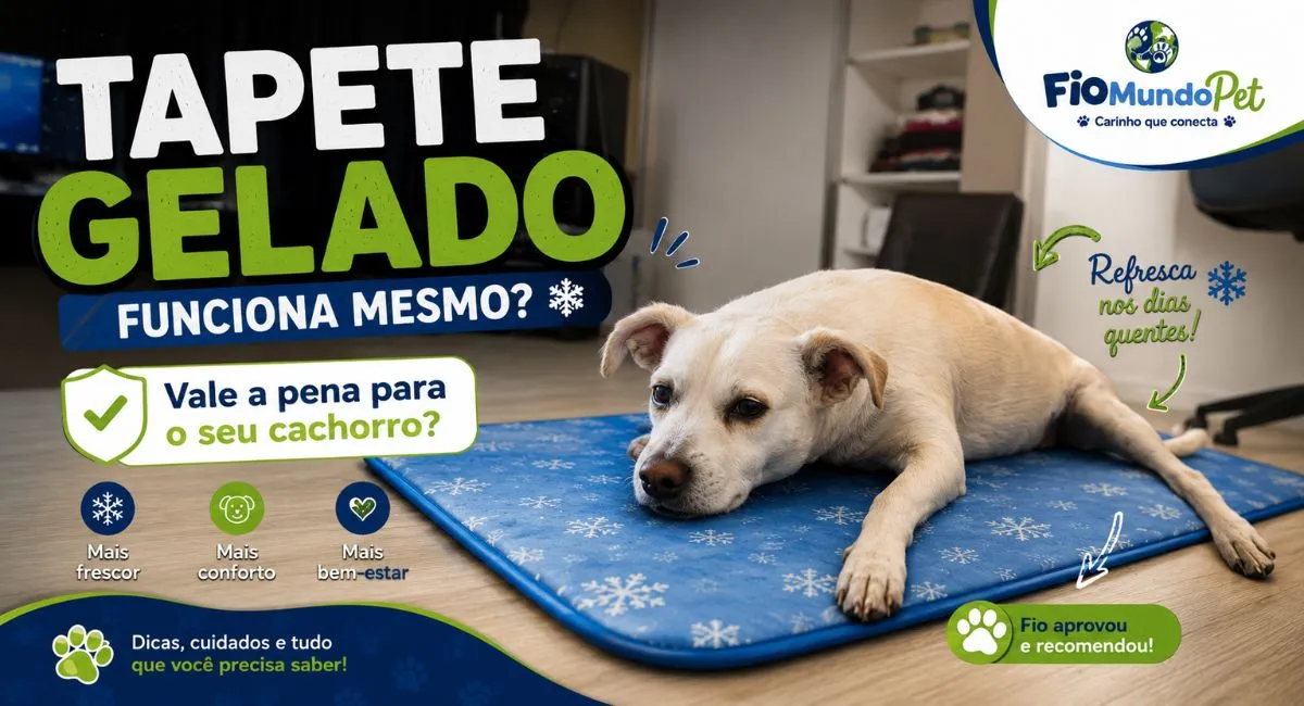 Tapete gelado para cachorro