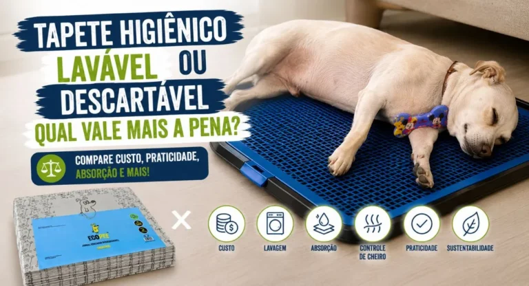 Tapete higiênico lavável ou descartável