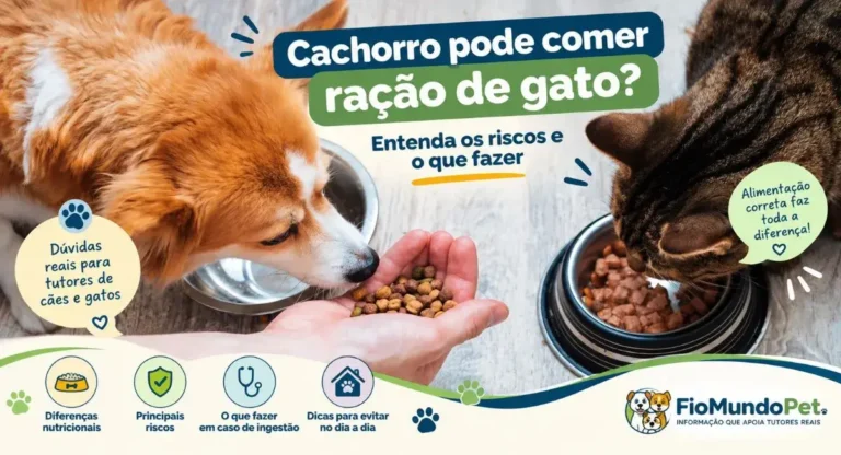 cachorro pode comer ração de gato