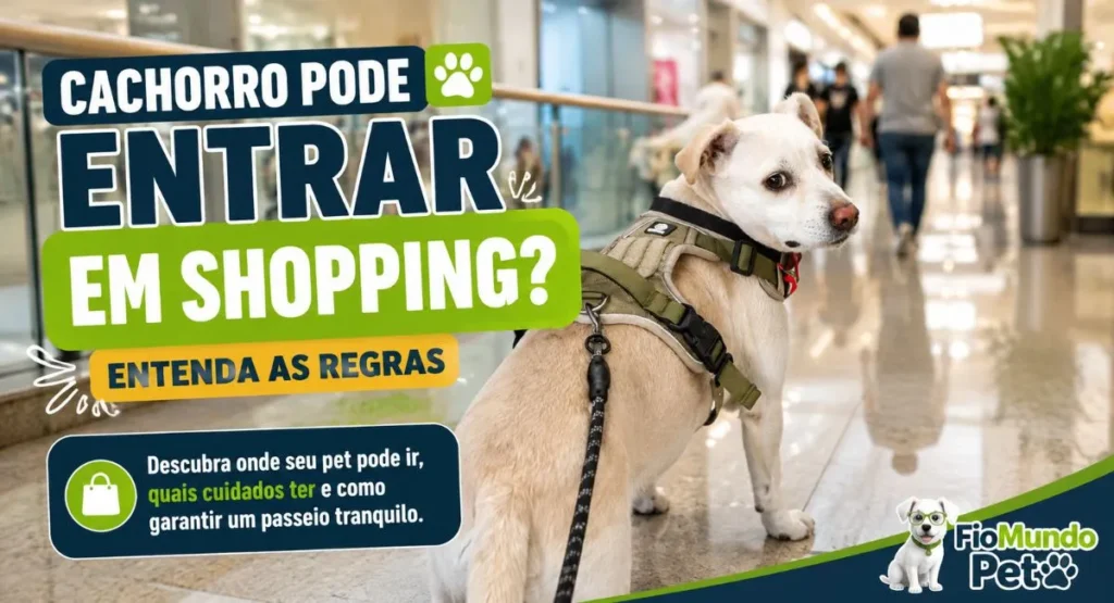 cachorro pode entrar em shopping