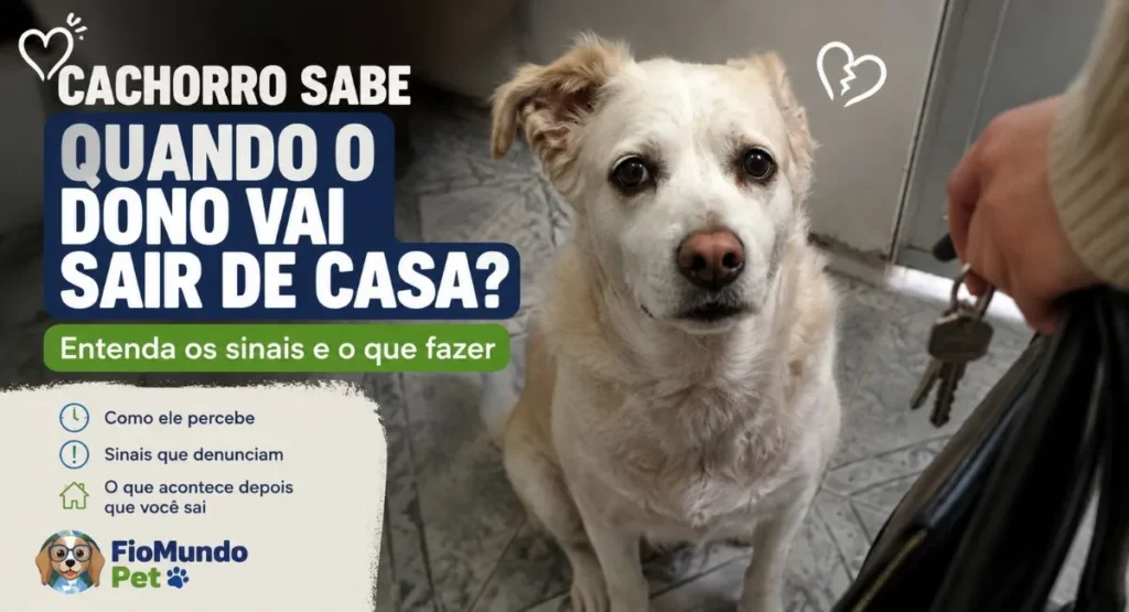 cachorro sabe quando o dono vai sair