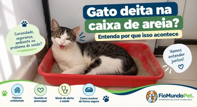 gato deita na caixa de areia