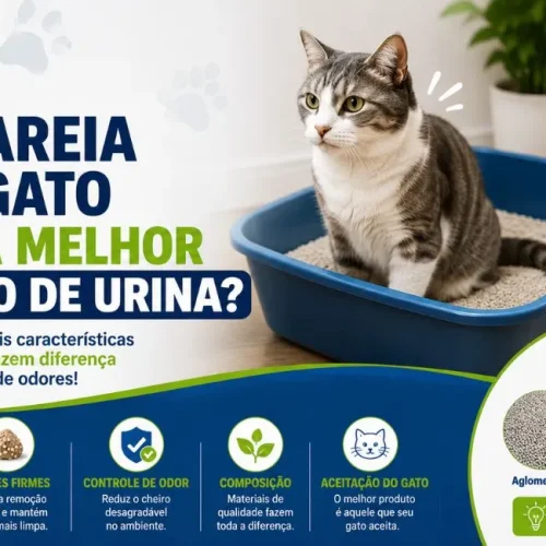 Qual areia para gato segura melhor o cheiro de urina