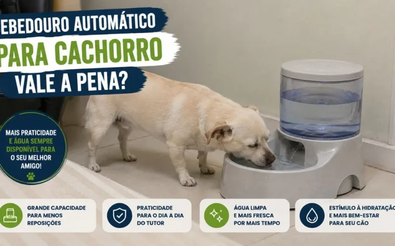Bebedouro automático para cachorro vale a pena