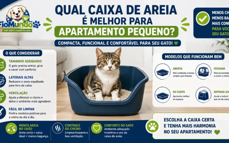 Caixa de areia para apartamento pequeno