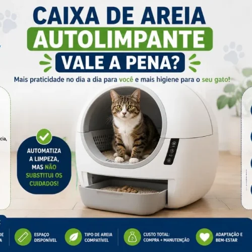 Caixa de areia autolimpante vale a pena