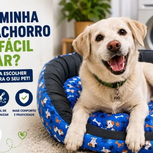 caminha para cachorro fácil de lavar