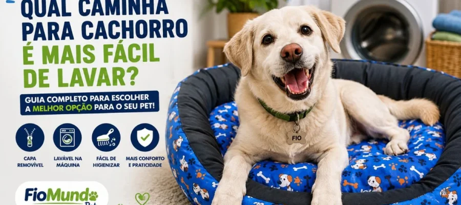 caminha para cachorro fácil de lavar