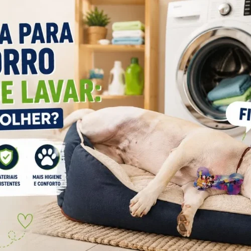 Caminha para cachorro fácil de lavar