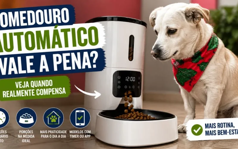 Comedouro automático para cachorro vale a pena