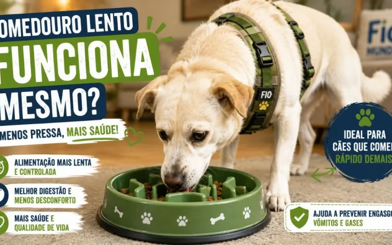 Comedouro lento para cachorro funciona para comer mais devagar