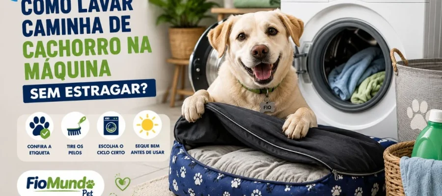 Como lavar caminha de cachorro na máquina sem estragar