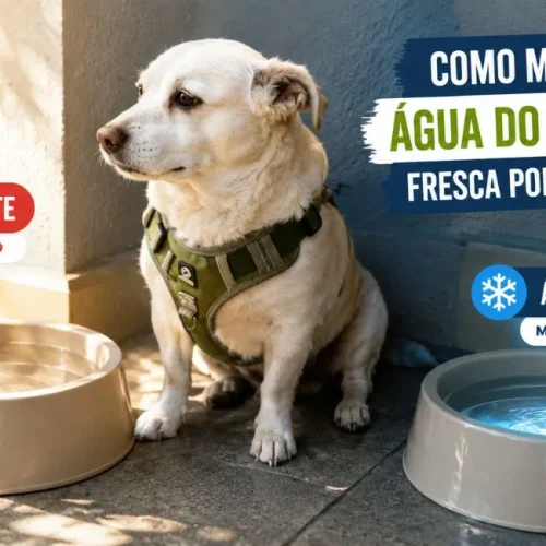 Como manter a água do cachorro fresca por mais tempo