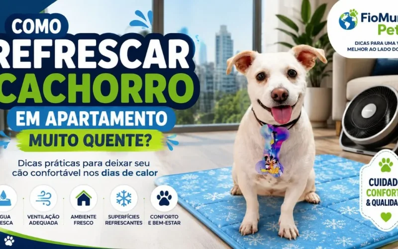 Como refrescar cachorro em apartamento muito quente?