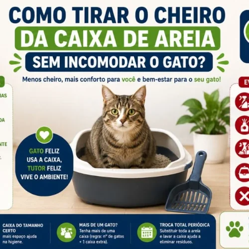 Como tirar o cheiro da caixa de areia sem incomodar o gato