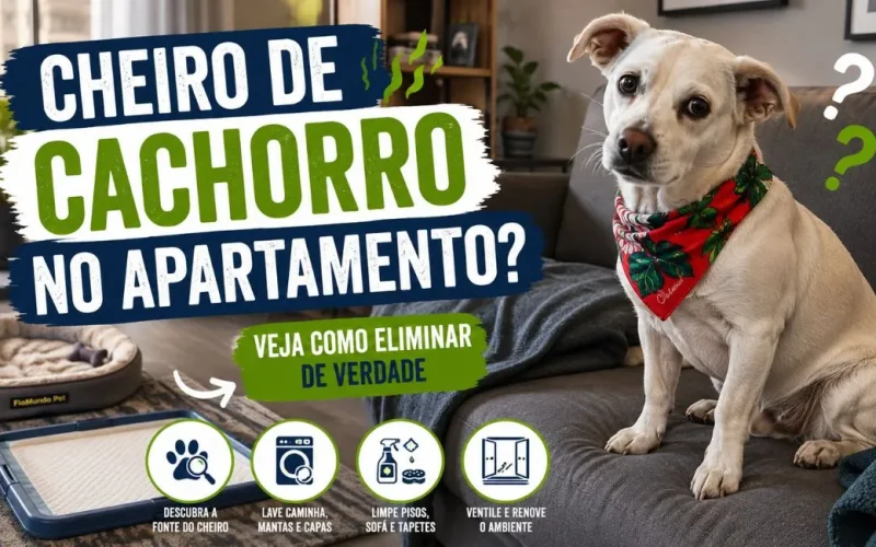Como tirar cheiro de cachorro do apartamento