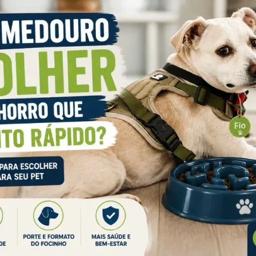 Qual comedouro escolher para cachorro que come muito rápido