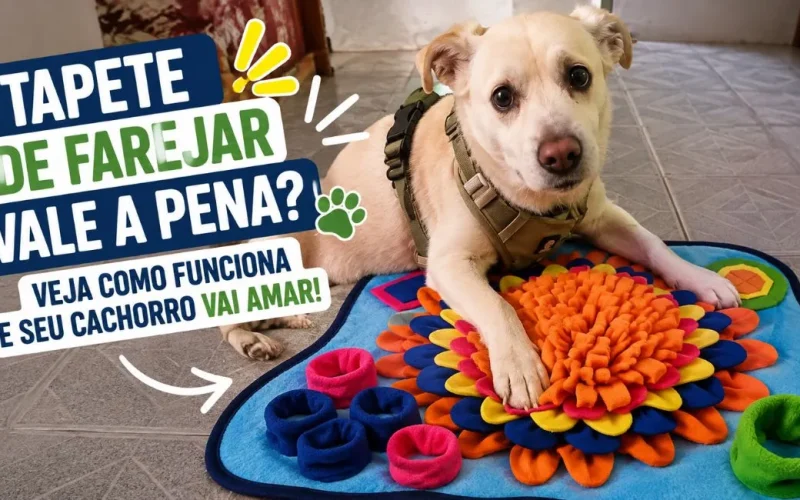 Tapete de farejar para cachorro