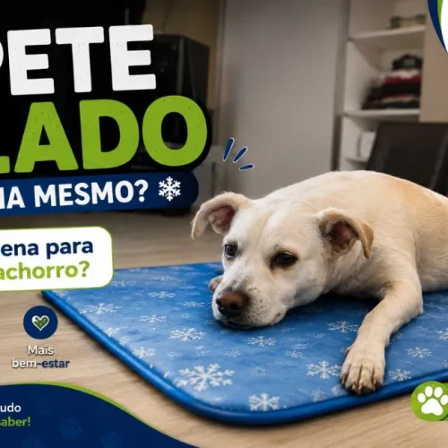 Tapete gelado para cachorro