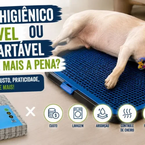 Tapete higiênico lavável ou descartável