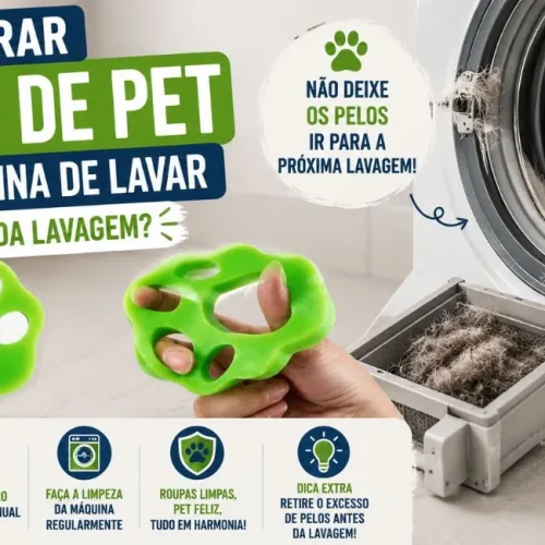 Como tirar pelos de pet da máquina de lavar
